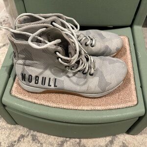 NOBULL Light Gray High-Top Trainers